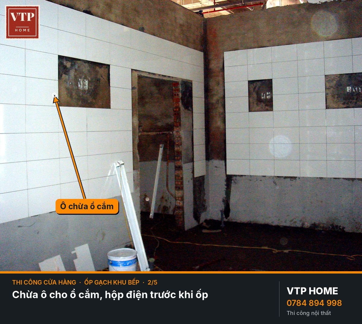 Ốp gạch khu bếp: dễ lau mới là chuyện trước – hình ảnh minh họa VTP Home