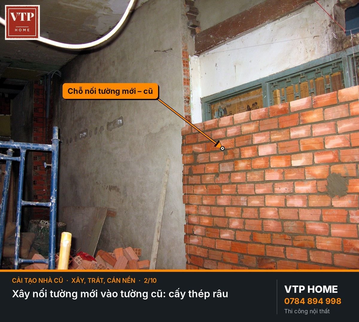 Bước 5. Xây, trát, cán nền – hình ảnh minh họa VTP Home