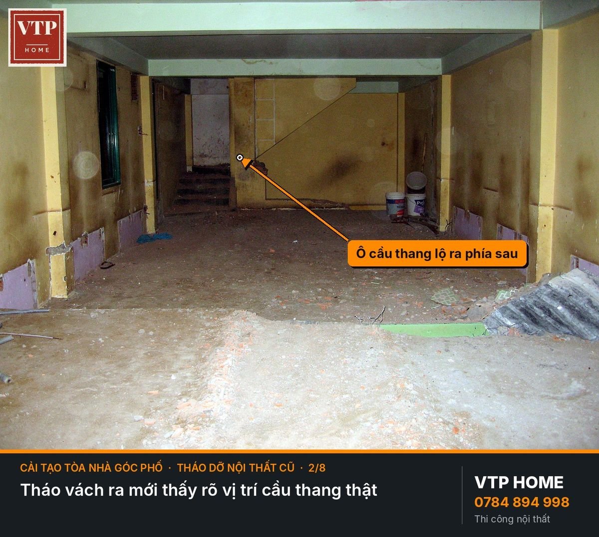 Tháo dỡ nội thất cũ: dọn trước, đập sau – hình ảnh minh họa VTP Home