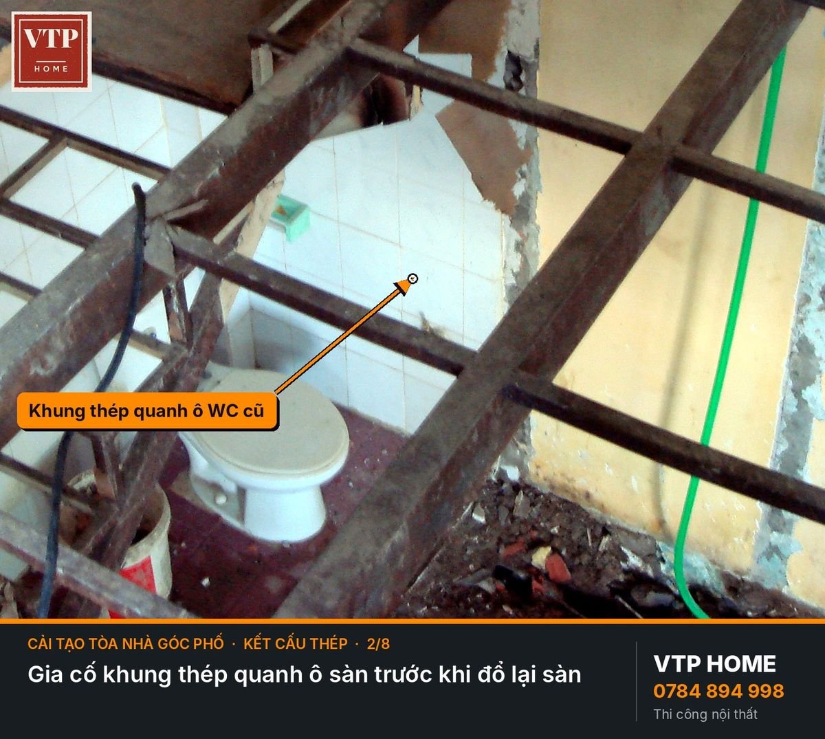 Kết cấu thép: ô sàn, trần tròn, tầng lửng – hình ảnh minh họa VTP Home