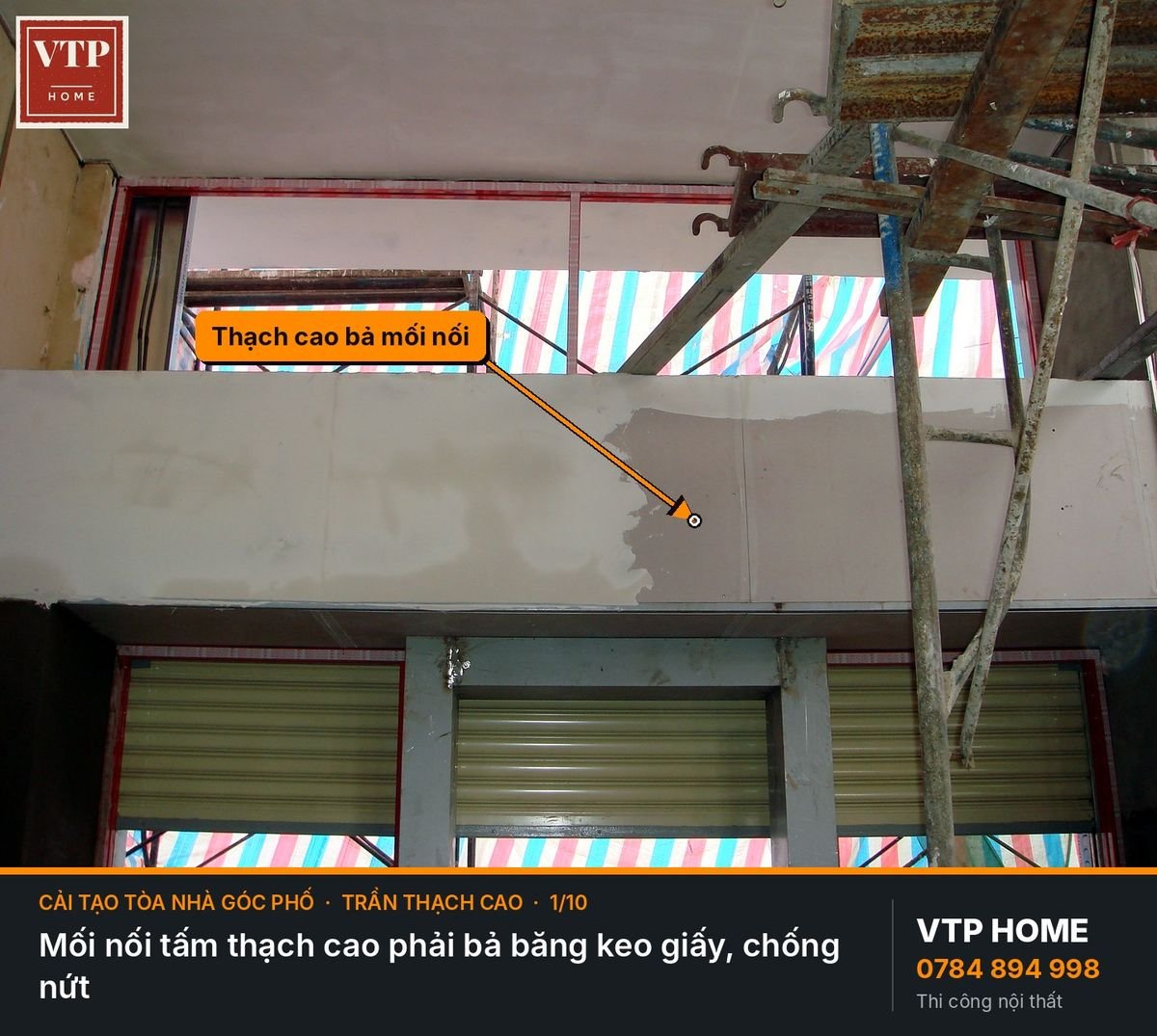 Trần thạch cao trang trí: trần tròn, hộp trần nhiều bậc – hình ảnh minh họa VTP Home