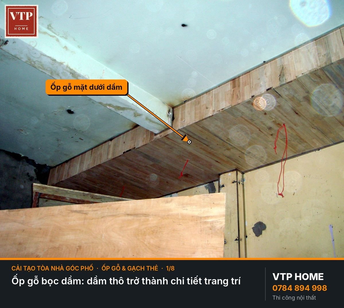 Ốp gỗ và gạch thẻ: tạo không gian ấm – hình ảnh minh họa VTP Home