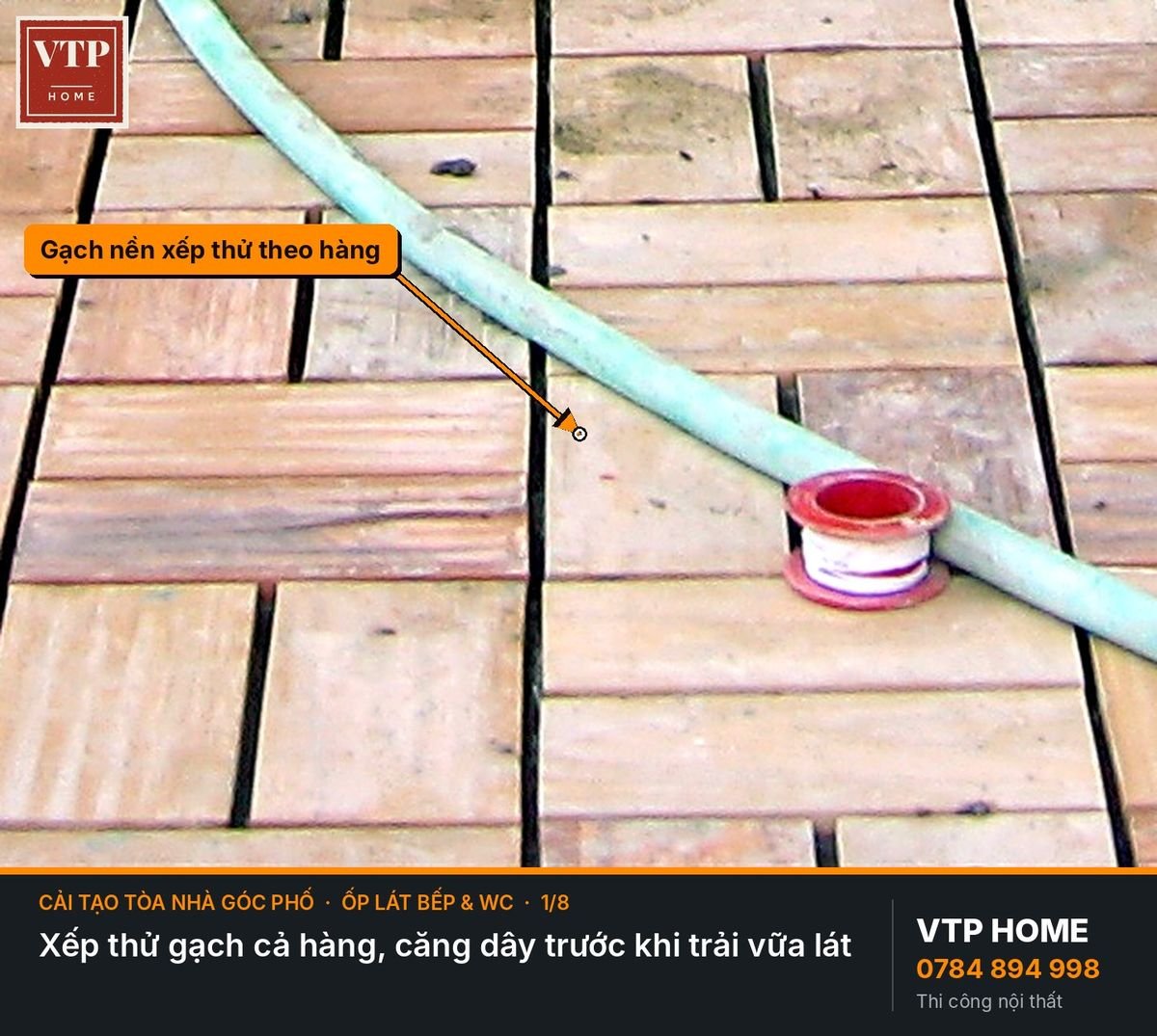 Ốp lát khu bếp, WC và cầu thang – hình ảnh minh họa VTP Home