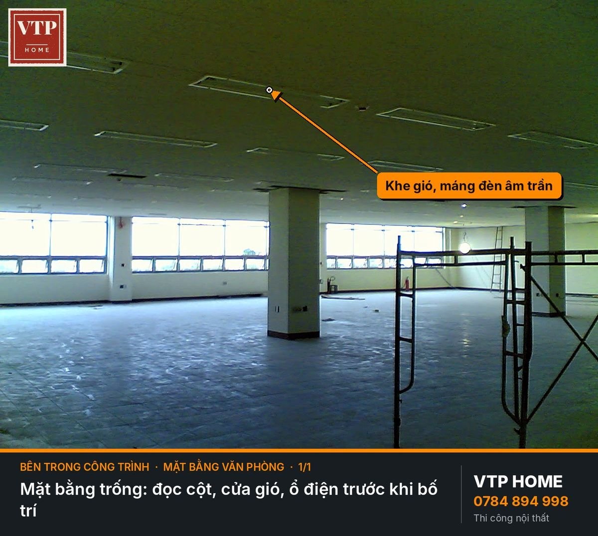 Đọc kỹ mặt bằng trống – hình ảnh minh họa VTP Home