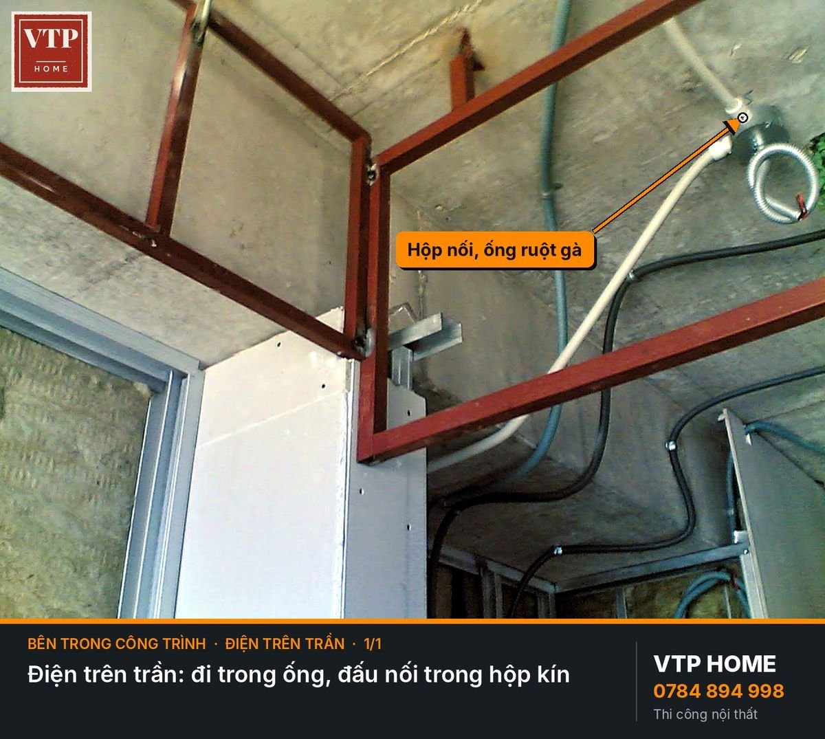 Điện trên trần – hình ảnh minh họa VTP Home