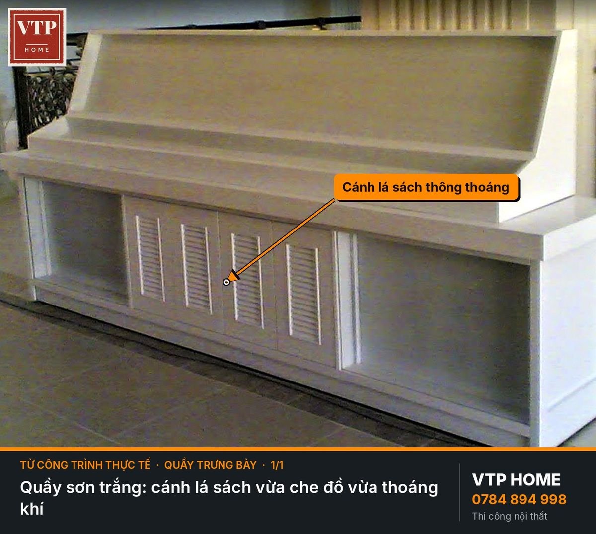 Quầy: từ khung đến bề mặt – hình ảnh minh họa VTP Home