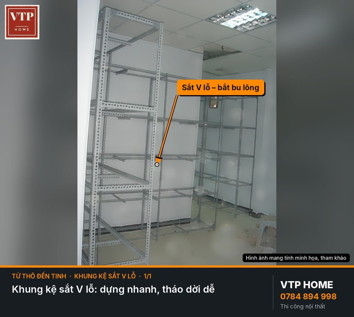 Kệ cho kho và khu trưng bày – hình ảnh minh họa VTP Home